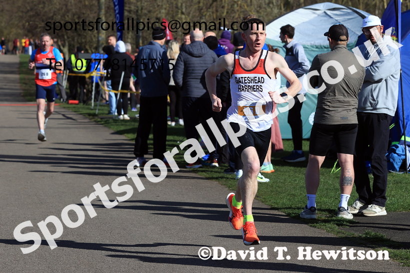 Masters Men Over-35s to 49s, 2026 NECAA Royal Signals Road Relays, Hetton Lyons Country Park, Hetton le Hole. Photo: David T. Hewitson/Sports for All Pics